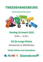 Tweedehandsbeurs zondag 16 maart Beselare, Ophalen, Gebruikt