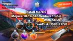 macOS Mojave 10.14.6-Ventura 13.6.6 5en1 USB d'Install 64Go, Informatique & Logiciels, MacOS, Envoi, Neuf