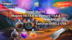 macOS Mojave 10.14.6-Ventura 13.6.6 5in1 USB Installer 64GB, Nieuw, MacOS, Verzenden