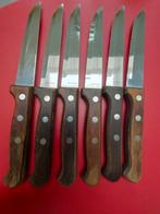 Tramontina 6 steakmessen, Huis en Inrichting, Keuken | Bestek, Ophalen of Verzenden, Gebruikt, Inox of Chroom