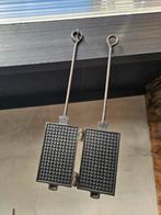 Vintage gietijzeren wafelijzer – antiek wafelbakijzer, Elektronische apparatuur, Wafelijzers, Ophalen, Gebruikt