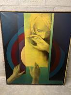 Schilderij Erwin Mackowiak - aquarel - 1972 - "Espoir Frémis, Ophalen