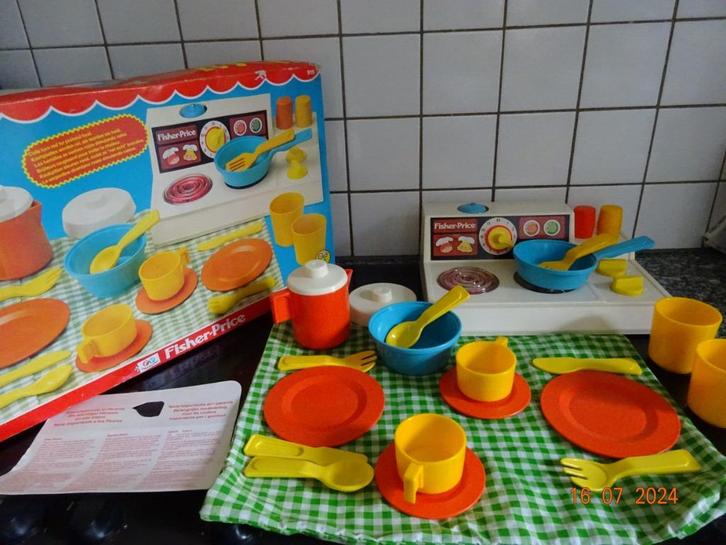 Kitchen set Fisher Price vintage*VOLLEDIG*NIEUWSTAAT*, Kinderen en Baby's, Speelgoed | Fisher-Price, Ophalen of Verzenden