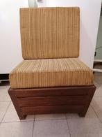 Vintage opbergzetel, Ophalen, Gebruikt, Hout, Vintage