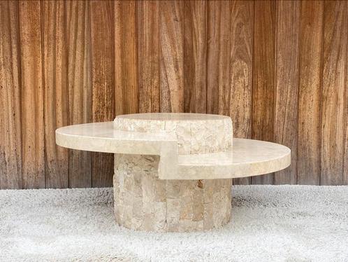 Salontafel | Mactanstone | Rond, Antiek en Kunst, Antiek | Meubels | Tafels, Ophalen