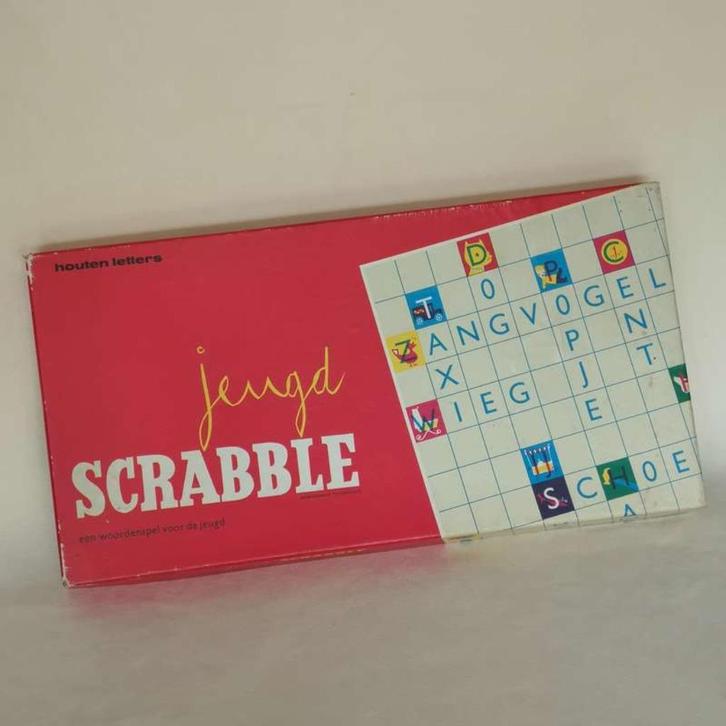 Scrabble jeugd, Hobby en Vrije tijd, Gezelschapsspellen | Bordspellen, Zo goed als nieuw, Ophalen of Verzenden