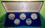 set van 5 zilveren roebels (3*10 + 2*5 roebel), Ophalen, Setje, Zilver, Overige landen
