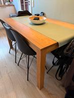 Houten tafel 90x140, Ophalen, Gebruikt