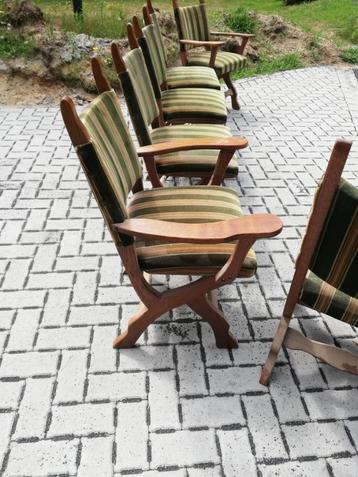 Stoelen, eetkamerstoelen, Enlèvement, Utilisé, Tissus, Cinq, Six Chaises ou plus