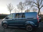 FORD CUSTOM SPORT- L2/DUBBELE CABINE 5PL/NAVI-CAMERA-LED-PDC, Auto's, Monovolume, 4 cilinders, Blauw, USB