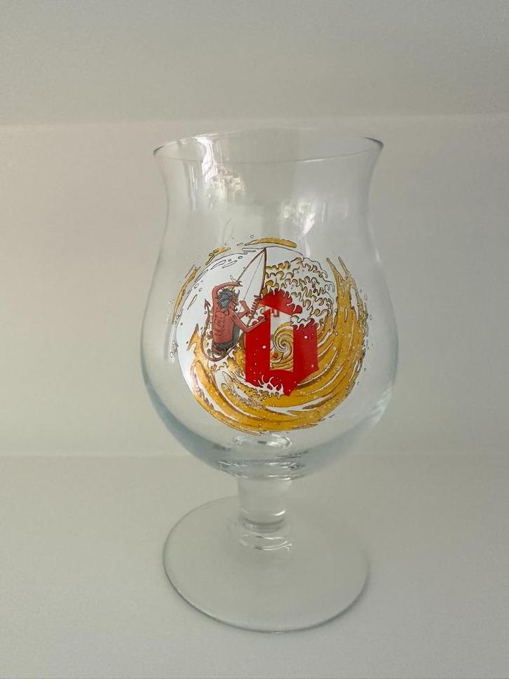 DUVEL glas Art Collection TORNADO KOBE DE KEYZER - Nieuw!, Verzamelen, Glas en Drinkglazen, Nieuw, Bierglas, Ophalen of Verzenden