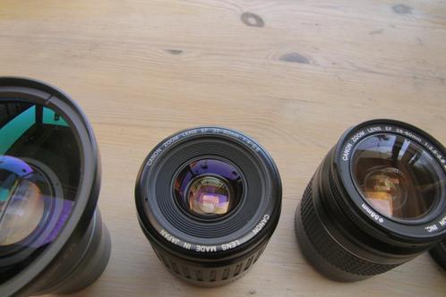 2xCanon zoomlens + Canon wide conv. + Sigma zoomlens, Audio, Tv en Foto, Foto | Lenzen en Objectieven, Gebruikt, Telelens, Zoom