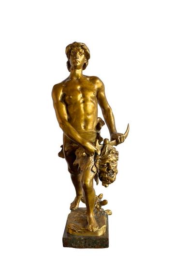 bronzen sculptuur van de Franse kunstenaar Claudius Marioton beschikbaar voor biedingen