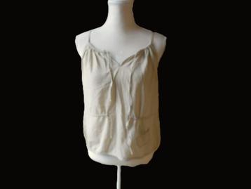 (106)- top femme t.38 beige - cop copine - beschikbaar voor biedingen