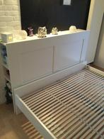 Tweepersoonsbed 160 x 200 cm, Huis en Inrichting, Slaapkamer | Bedden, Ophalen, Wit, Tweepersoons, 140 cm