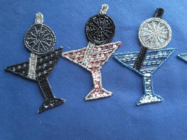 applique motief gesneden stro ringen met pailletten kralen, Hobby en Vrije tijd, Naaien en Fournituren, Nieuw, Ophalen of Verzenden