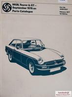 MGB Tourer & GT September 1976 on Parts Catalogue AKM0037, Auto diversen, Handleidingen en Instructieboekjes, Ophalen of Verzenden