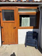 Porte avec fenêtres en pvc avec volets manuels, Bricolage & Construction, Vitres, Châssis & Fenêtres, Enlèvement, Comme neuf