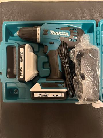  Makita – 18V boormachine met 2 accu’s + lader + koffer beschikbaar voor biedingen