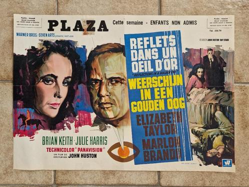 filmaffiche Reflections In A Golden Eye 1967 filmposter, Verzamelen, Posters, Zo goed als nieuw, Film en Tv, A1 t/m A3, Rechthoekig Liggend