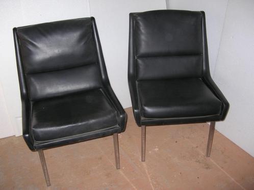 STOELEN  - ZETELS vintage jaren '70, Huis en Inrichting, Stoelen, Zwart, Ophalen