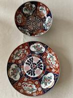 Japans Gold Imari porselein :  kom + bord, Antiek en Kunst, Antiek | Porselein, Ophalen of Verzenden