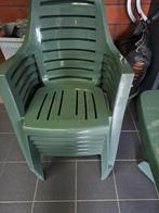 6 Stevige curver tuinstoelen en tafel, Tuin en Terras, Ophalen, Gebruikt