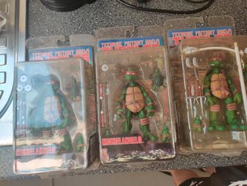 NECA TMNT Figuren (2008) – 3x Originele Turtles beschikbaar voor biedingen