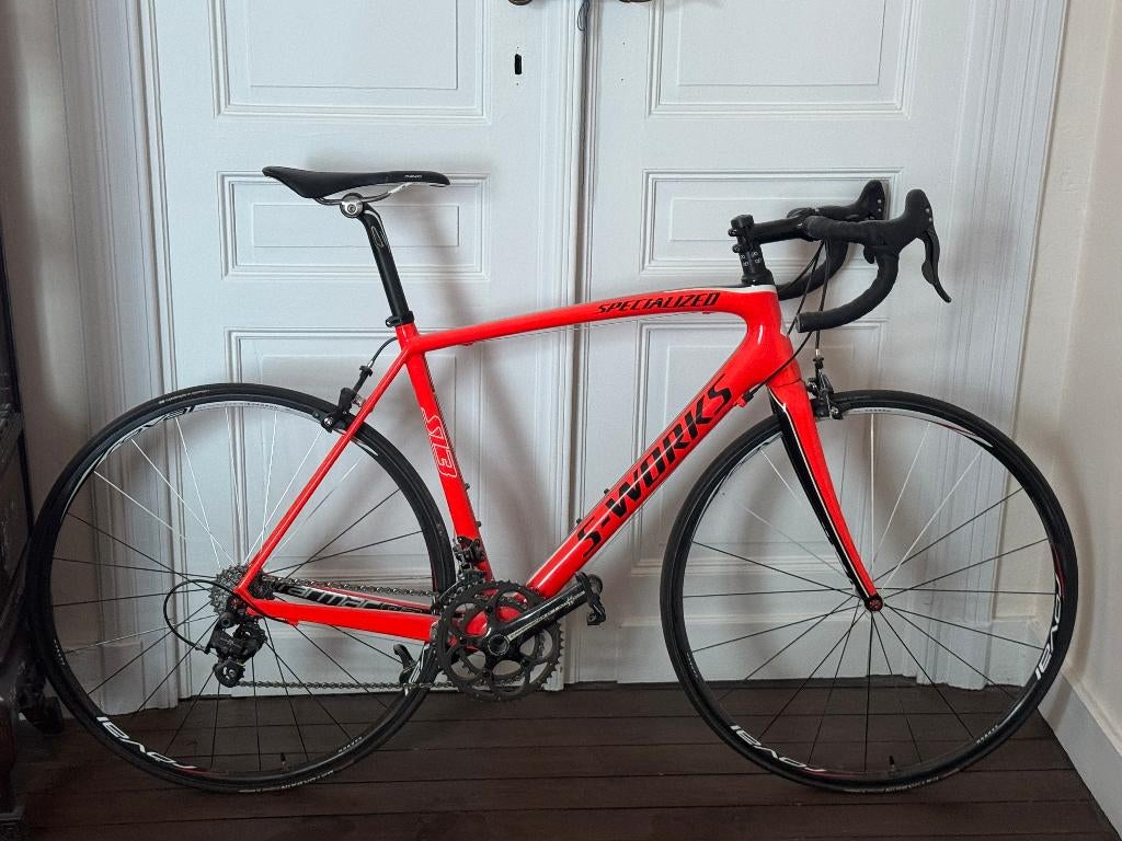 velo specialized sl3 tarmac (56), Full Carbon, Campagnolo, Autres marques, Vitesses, Comme neuf, Enlèvement