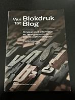Van Blokdruk tot Blog, Ophalen of Verzenden, Nieuw, Margot D'Hertefelt; Koenraad Brosens; Lieve De Wachter