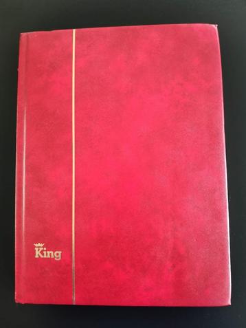 rood KING postzegelalbum - 30 witte bladzijden
