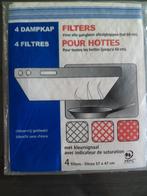 Dampkap filters 4stuks in set, 57x47cm met kleurindicatie, Elektronische apparatuur, Nieuw, Ophalen of Verzenden