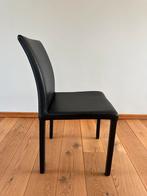 Zwarte eettafel stoelen kunstleer, Overige materialen, Vijf, Zes of meer stoelen, Zo goed als nieuw, Zwart