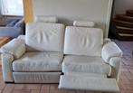 Lederen 3-zit met relax, Huis en Inrichting, Ophalen, Gebruikt, 150 tot 200 cm, Driepersoons
