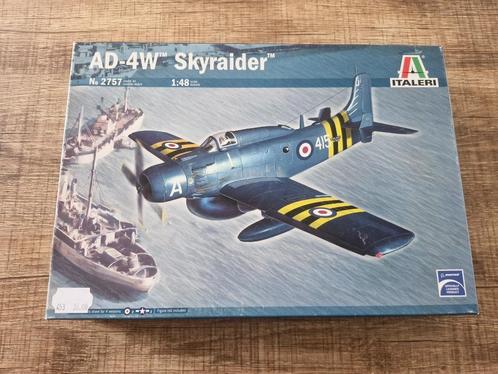 Italeri AD-4W Skyraider 1/48, Hobby en Vrije tijd, Modelbouw | Vliegtuigen en Helikopters, Nieuw, Vliegtuig, Groter dan 1:72, Italeri