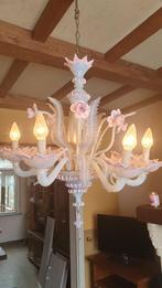 Murano luchter met 2 amplieken, Antiek en Kunst, Ophalen