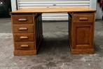 Massief eiken bureau, Huis en Inrichting, Ophalen, Gebruikt, Bureau