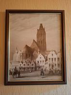2 oude tekeningen OUDENAARDE, Ophalen of Verzenden