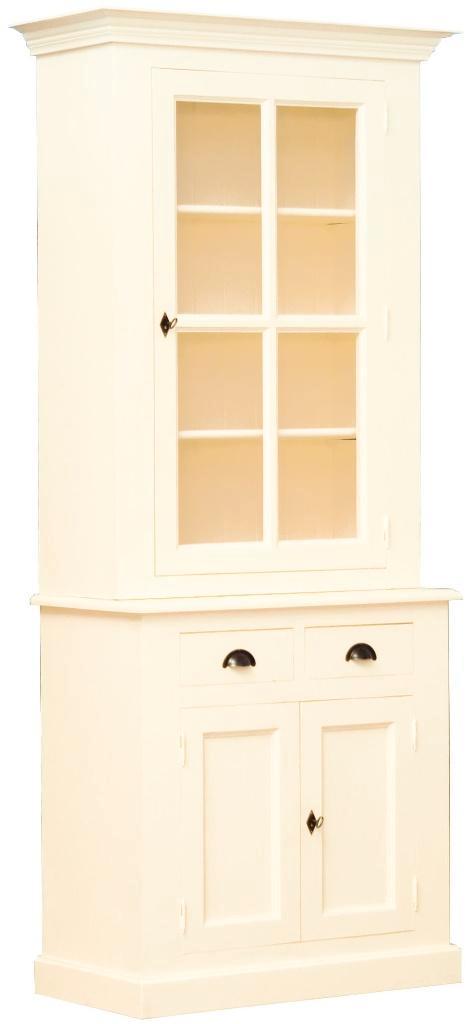 Vitrine 100% massief grenen te koop, Huis en Inrichting, Kasten | Vitrinekasten, Zo goed als nieuw, 200 cm of meer, 50 tot 100 cm