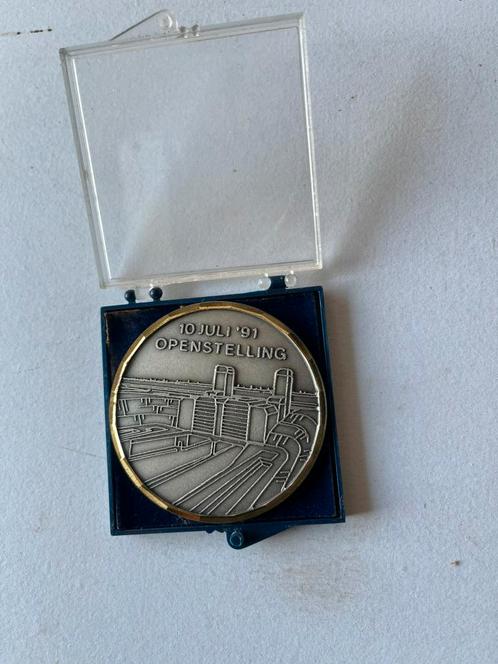 Herdenkingsmunt Openstelling Liefkenshoektunnel 1991, Postzegels en Munten, Penningen en Medailles, Ophalen of Verzenden