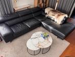 Luxe lederen hoekzetel, Huis en Inrichting, Ophalen, Gebruikt, Vierpersoons of meer, Leer