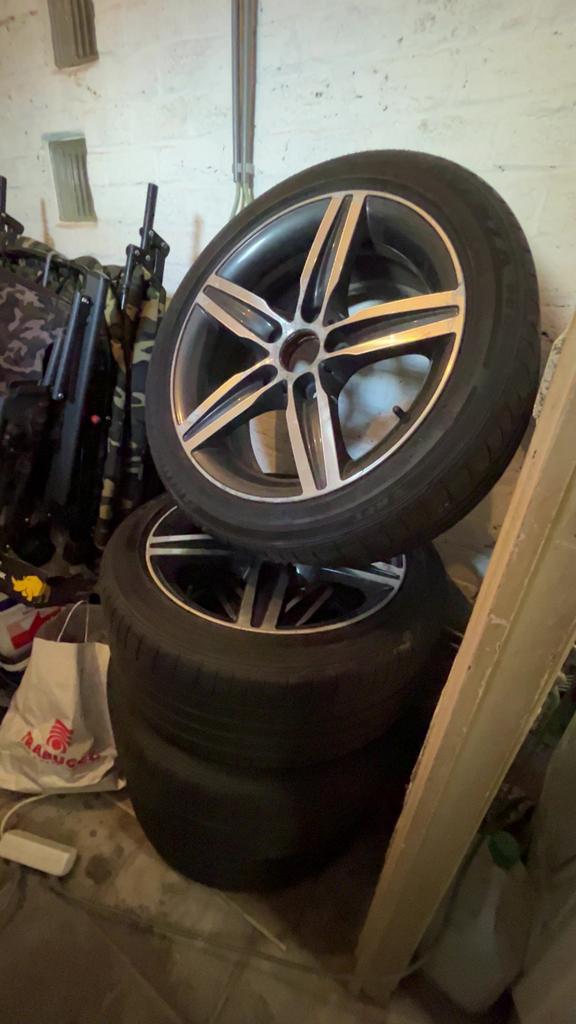 Pneus avec jantes BMW Orginele de 17 pouces, Enlèvement, Utilisé