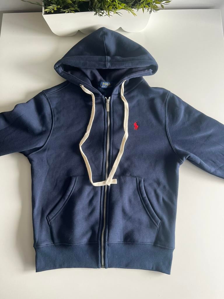 Ralph Lauren zip-up, Kleding | Heren, Truien en Vesten, Ophalen, Zo goed als nieuw, Maat 46 (S) of kleiner, Blauw