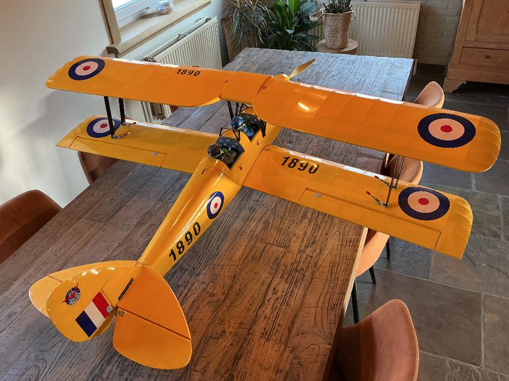 Tiger moth, Hobby en Vrije tijd, Modelbouw | Radiografisch | Vliegtuigen, Ophalen, Nieuw, Elektro