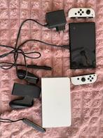 Switch 1 oled, Games en Spelcomputers, Spelcomputers | Nintendo Switch, Ophalen, Zo goed als nieuw, Met 2 controllers, Switch OLED