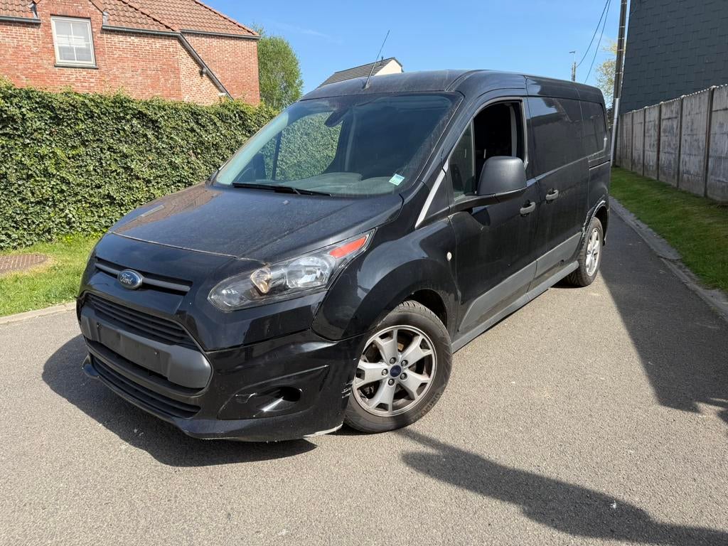 Ford Transit Connect 1.5 TDCi 3PL LANG 2017! AUTOMAAT, Auto's, Testrit aan huis, 4 cilinders, Zwart, Diesel
