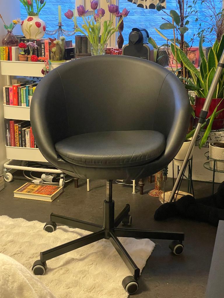 Bureaustoel/ Chaise de bureau IKEA, Enlèvement, Comme neuf, Noir, Chaise de bureau