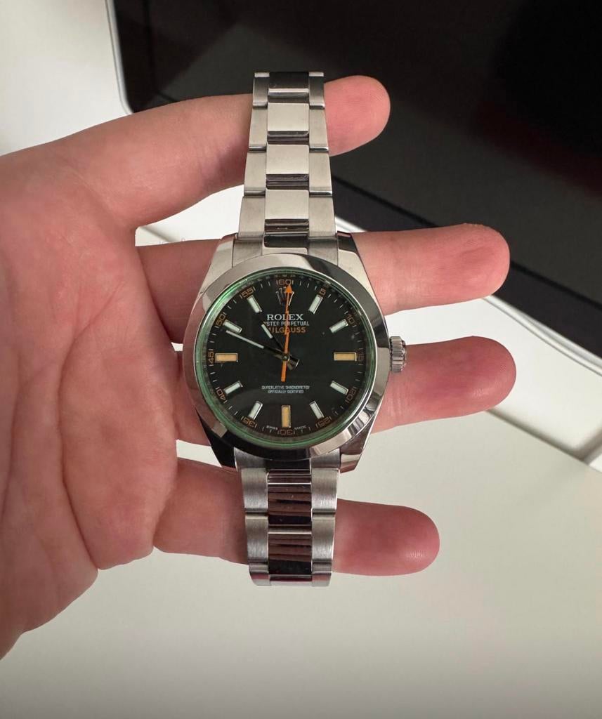 Rolex milgauss, Handtassen en Accessoires, Horloges | Heren, Ophalen, Zo goed als nieuw, Rolex