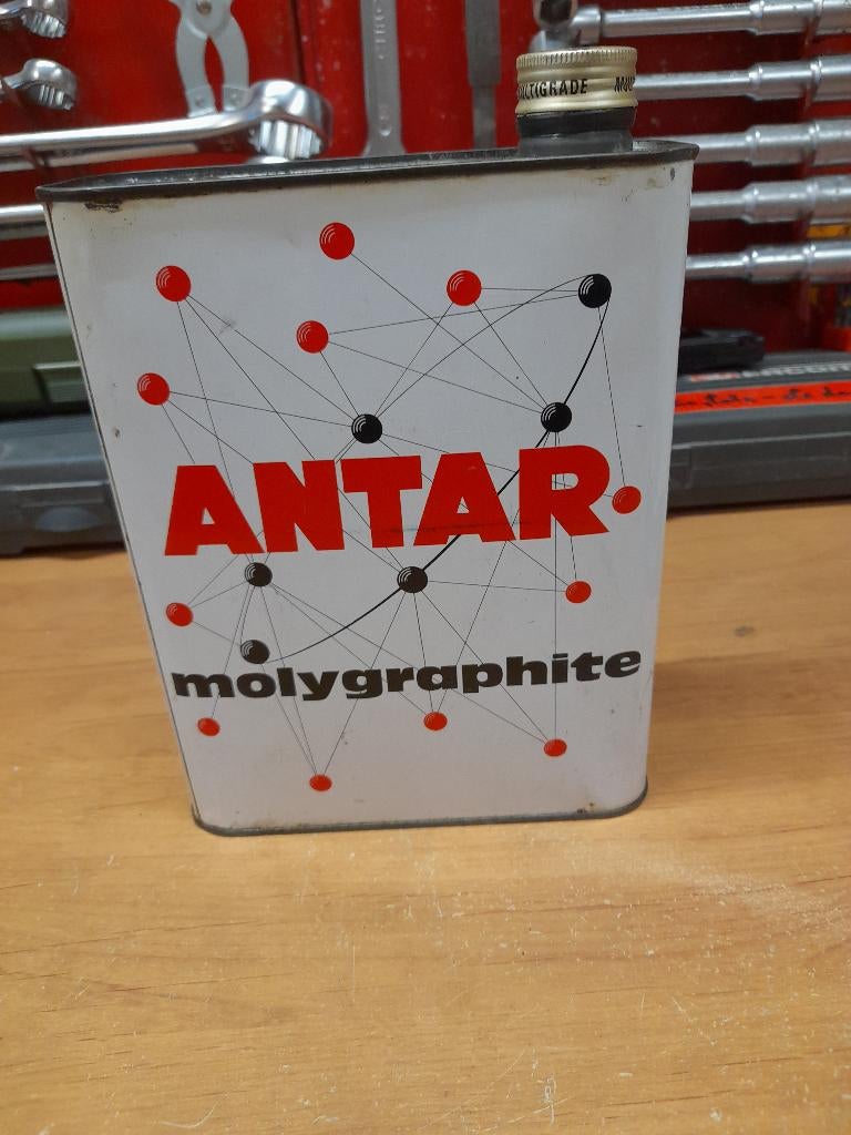 ancien bidon huile vide antar molygraphite, Collections, Marques & Objets publicitaires, Envoi, Utilisé, Autres types