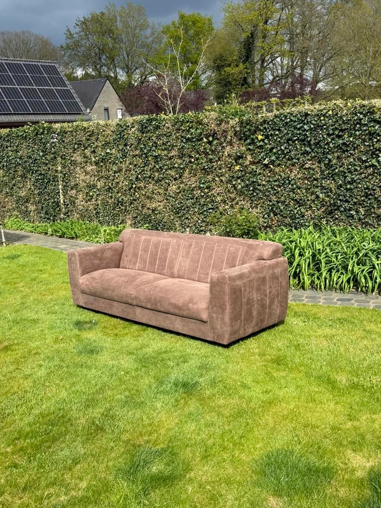 Moderne 3-zits zetel – als nieuw, Overige materialen, 3 zitplaatsen, Ophalen of Verzenden, Zo goed als nieuw